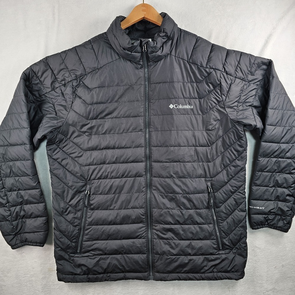 Columbia Powder Lite Jacket Insulated Mens Large Puffer Packable Lightweight Zip